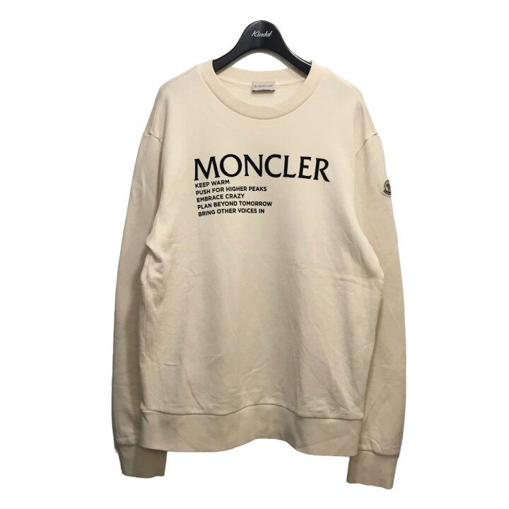 楽天市場】【中古】MONCLER ロゴスウェット G20918G00048 ベージュ 