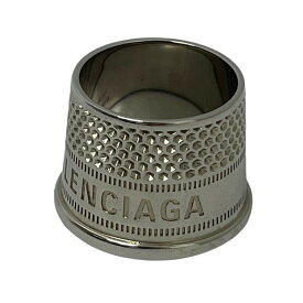 【中古】BALENCIAGA　｢Thimble Ring｣ リング シルバー サイズ：60(約23号) 【190324】（バレンシアガ）