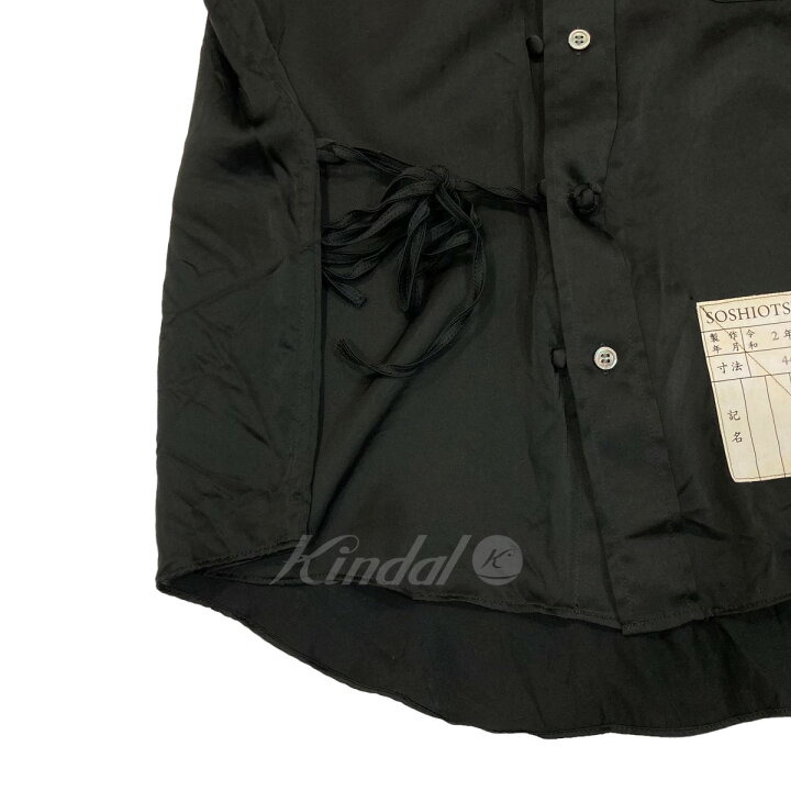 楽天市場】【中古】SOSHIOTSUKI KIMONO BREASTED SHIRTS サテンシャツ 