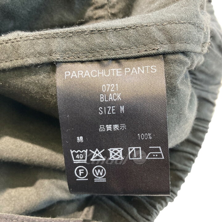 楽天市場】【中古】THE SHISHIKUI PARACHUTE PANTS ブラック サイズ：M 