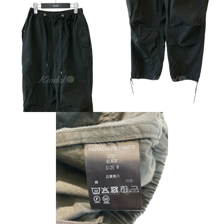 楽天市場】【中古】THE SHISHIKUI PARACHUTE PANTS ブラック サイズ：M 