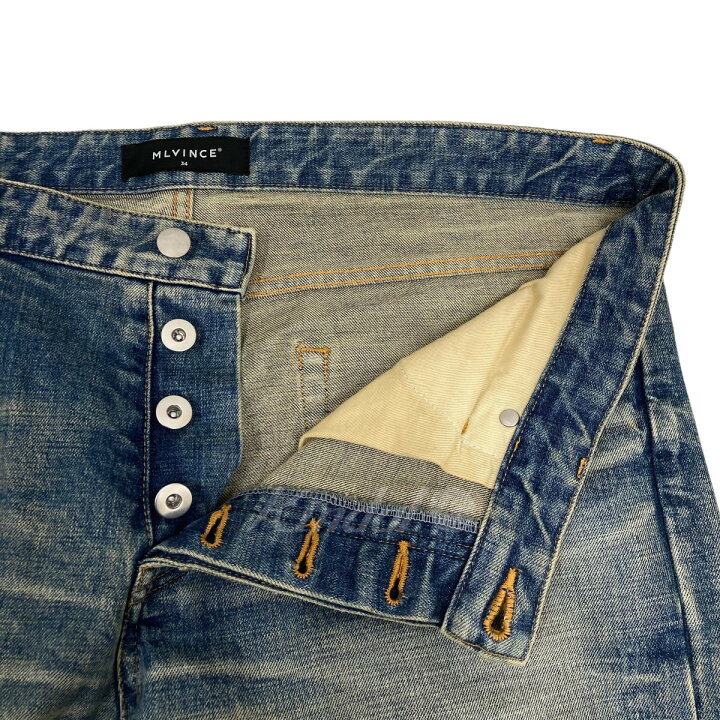 楽天市場】【中古】MLVINCE TYPE-1 DAMAGE DENIM PANTS デニムパンツ  