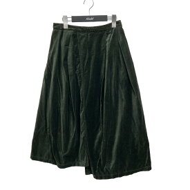 【中古】Engineered Garments　Tuck Skirt - Cotton Velveteen ベロアスカート グリーン サイズ：1 【200324】（エンジニアードガーメンツ）