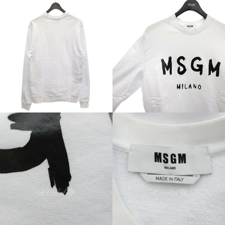 楽天市場】【中古】MSGM ロゴプリントスウェット 2000MM513 ホワイト  