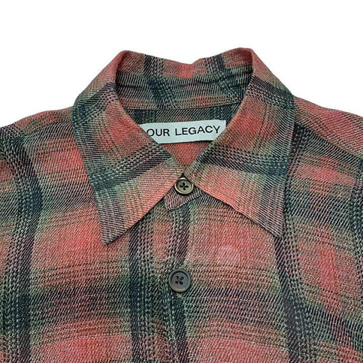 楽天市場】【中古】OUR LEGACY 23SS BORROWED SHIRT Big Lumbercheck 