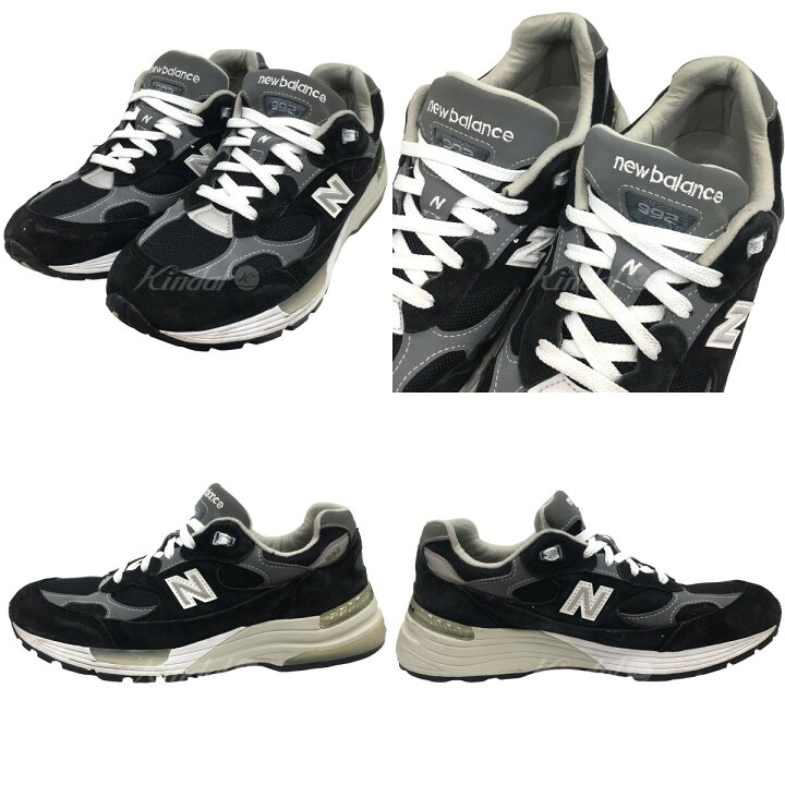 楽天市場】【中古】NEW BALANCEM992EB スニーカー ブラック サイズ 