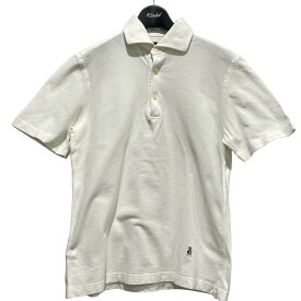 【中古】GUY ROVER　ワイドカラーポロシャツ ホワイト サイズ：S 【190324】（ギローバー）