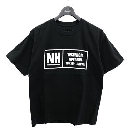 【中古】NEIGHBOR HOOD　23SS NH．TEE SS-4 231PCNH-ST04　プリントTシャツ ブラック サイズ：XS 【200324】（ネイバーフッド）