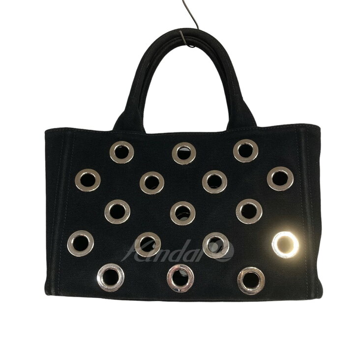 楽天市場】【中古】PRADAカナバグロメット キャンバストートバッグ 