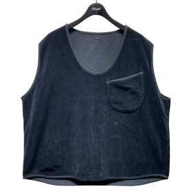 【中古】Porter Classic　CORDUROY PULLOVER VEST　コーデュロイプルオーバーベスト ブラック サイズ：4 【200324】（ポータークラシック）