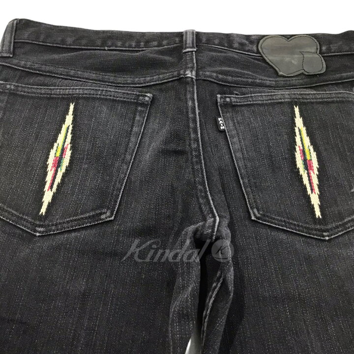 楽天市場】【中古】NUMBER (N)INE オルテガ刺繍デニムパンツ ブラック 