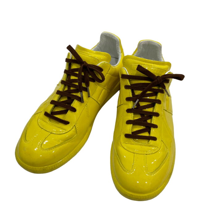 楽天市場】【中古】Maison Margiela エナメルスニーカー イエロー 