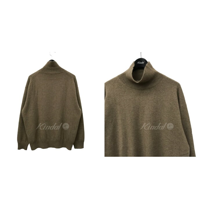22AW ベビーカシミヤ ニット ブラウン オーラリー タートルネック 3  