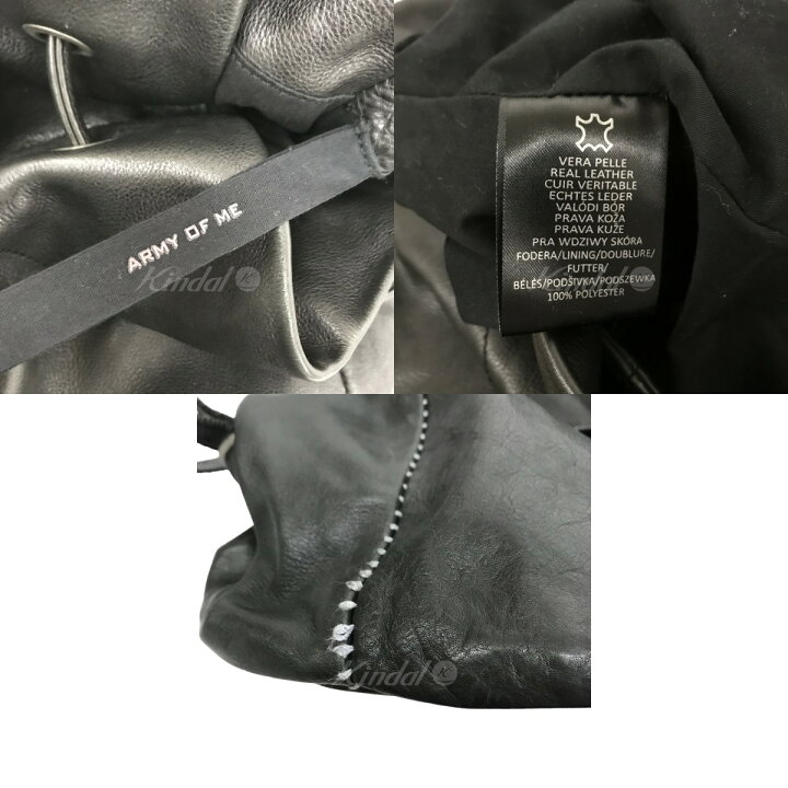 楽天市場】【中古】ARMY OF ME スカーステッチレザーバックパック 