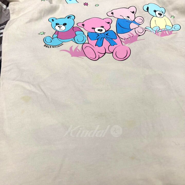 楽天市場】【中古】BALENCIAGAカモフラ切替ベアプリントTシャツ オフ 