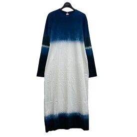 【中古】mame kurogouchi｢Shibori Tie-Dyed Cotton Jersey Dress ｣コットンジャージドレス ブルー サイズ：2【価格見直し】
