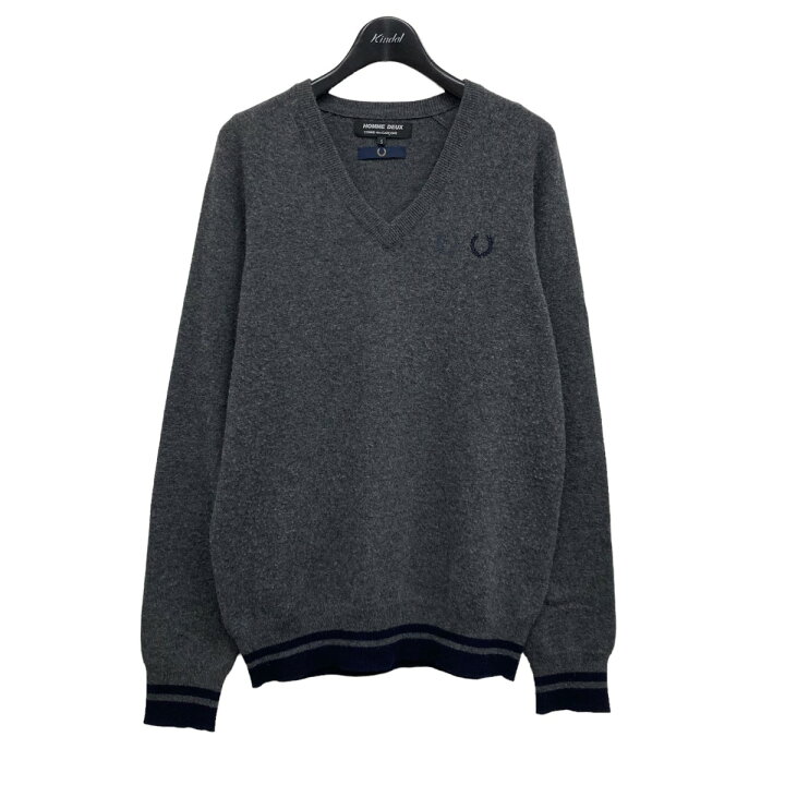 楽天市場】【中古】COMME des GARCONS HOMME DEUX×FRED PERRY Vネック 