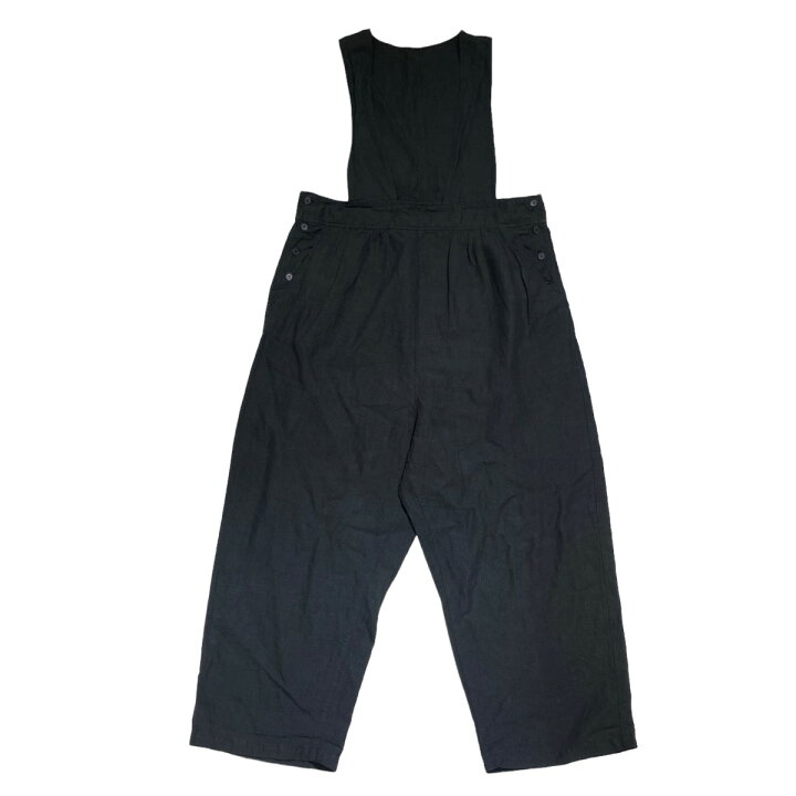 楽天市場】【中古】nest Robe2023AW ブラックリネンボタンサロペット  