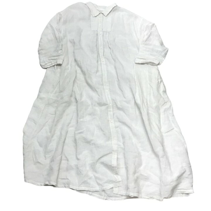 楽天市場】【中古】nest Robe 2024SS リネン近江晒ブザムシャツドレス  