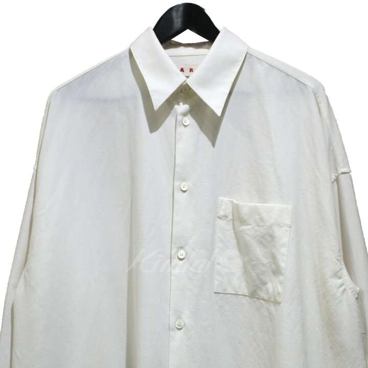 楽天市場】【中古】MARNI 23AW トロピカルウールシャツ 長袖シャツ 