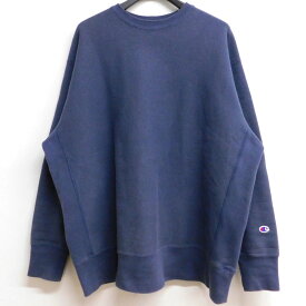 【中古】champion×MIN-NANO×BEAMS　別注ルーネック スウェット ネイビー サイズ：XL 【210324】（チャンピオン×ミンナノ×ビームス）