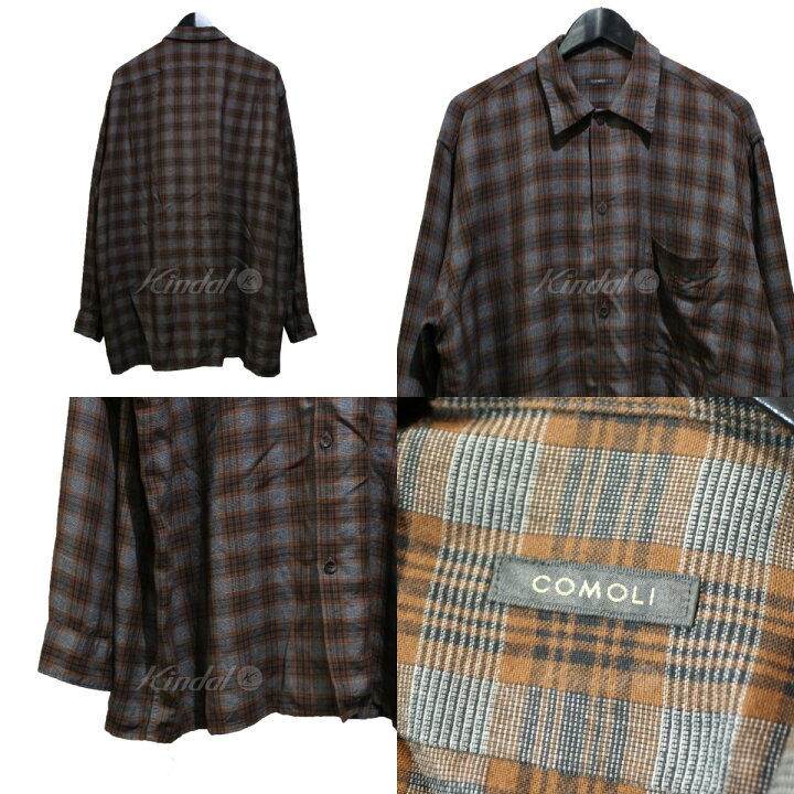 楽天市場】【中古】COMOLI 19SS レーヨンオープンカラーシャツ 長袖 