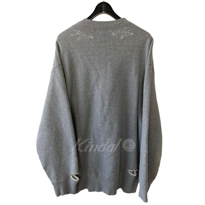 楽天市場】【中古】kolor21AWダメージ加工プリントスウェット グレー 