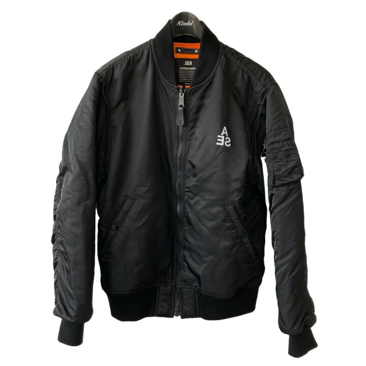 楽天市場】【中古】WIND AND SEA ×MINEDENIM Reversible MA-1 ブラック  