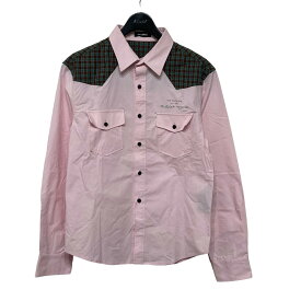 【中古】RAF SIMONS　REGULAR SHIRT WITH POCKETS ピンク サイズ：46 【220324】（ラフシモンズ）