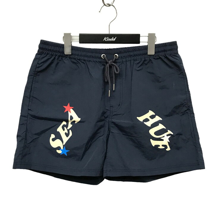 楽天市場】【中古】WIND AND SEA×HUF ロゴプリント ショートパンツ WDS 
