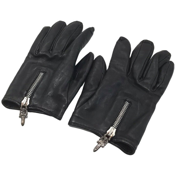 楽天市場】【中古】CHROME HEARTS ダガージップレザーグローブ 