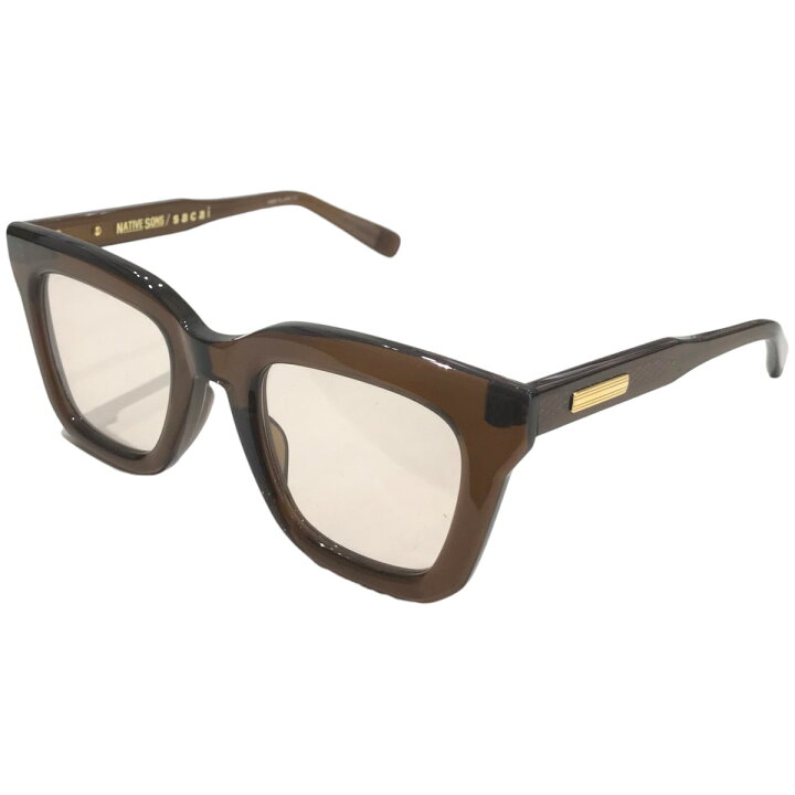 楽天市場】【中古】sacai × NATIVE SONS｢Cornell｣眼鏡 ブラウン サイズ 