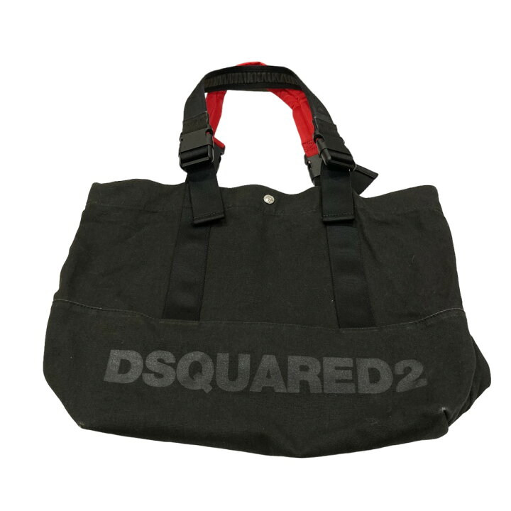 楽天市場】【中古】DSQUARED2 ロゴキャンバストートバッグ ブラック  