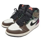 【中古】NIKE　AIR JORDAN1 RETRO HIGH OG Hand Crafted DH3097 001 ブラウン サイズ：US 9(27．0cm) 【220324】（ナイキ）