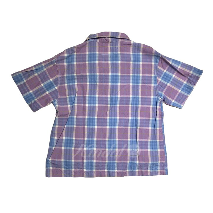 楽天市場】【中古】STORY mfg． 半袖チェックシャツ パープル サイズ 