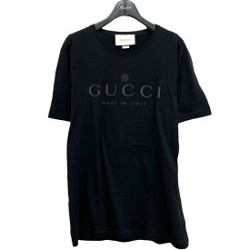 【中古】GUCCI　ロゴTシャツ ブラック サイズ：XL 【230324】（グッチ）