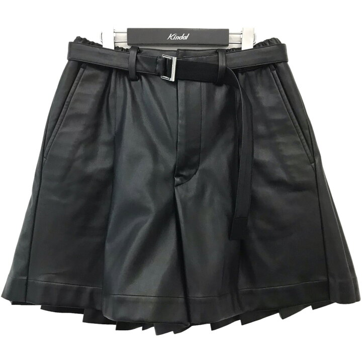 楽天市場】【中古】sacai 2024SS｢Faux Leather Shorts｣フェイクレザー  