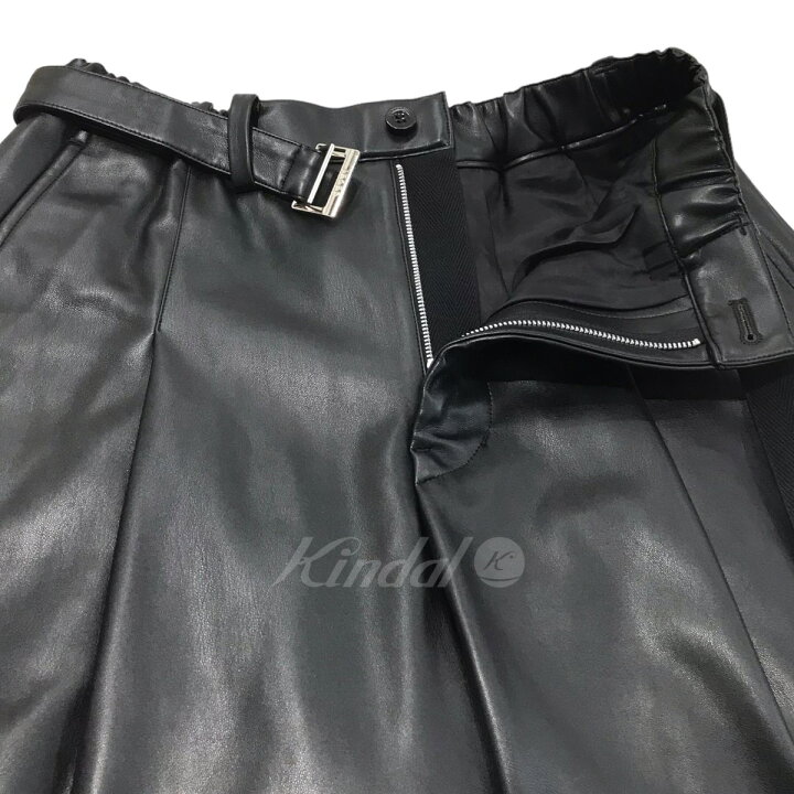 楽天市場】【中古】sacai 2024SS｢Faux Leather Shorts｣フェイクレザー  
