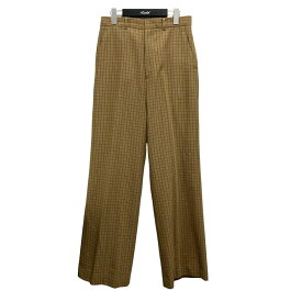 【中古】6(ROKU) BEAUTY＆YOUTH　CHECK SET UP PANTS 8614 202 0316 ベージュ サイズ：38 【230324】（ロク）