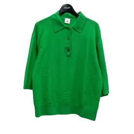 【中古】6(ROKU) BEAUTY＆YOUTH　Knitwear 半袖ポロシャツ 8613 199 0162 ライトグリーン サイズ：F 【230324】（ロク）