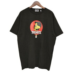 【中古】KITH×RIEHATA×TWEETY　2022SS　プリントTシャツ ブラック サイズ：L 【240324】（キス×リエハタ×トゥイーティ）