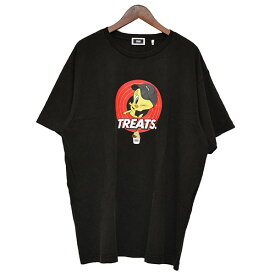 【中古】KITH×RIEHATA×TWEETY　2022SS　プリントTシャツ ブラック サイズ：XL 【240324】（キス×リエハタ×トゥイーティ）