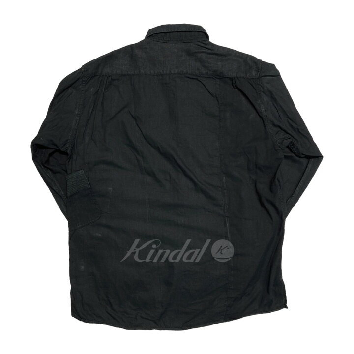 楽天市場】【中古】KAPITAL 切替長袖シャツ／EK-533 ブラック サイズ 