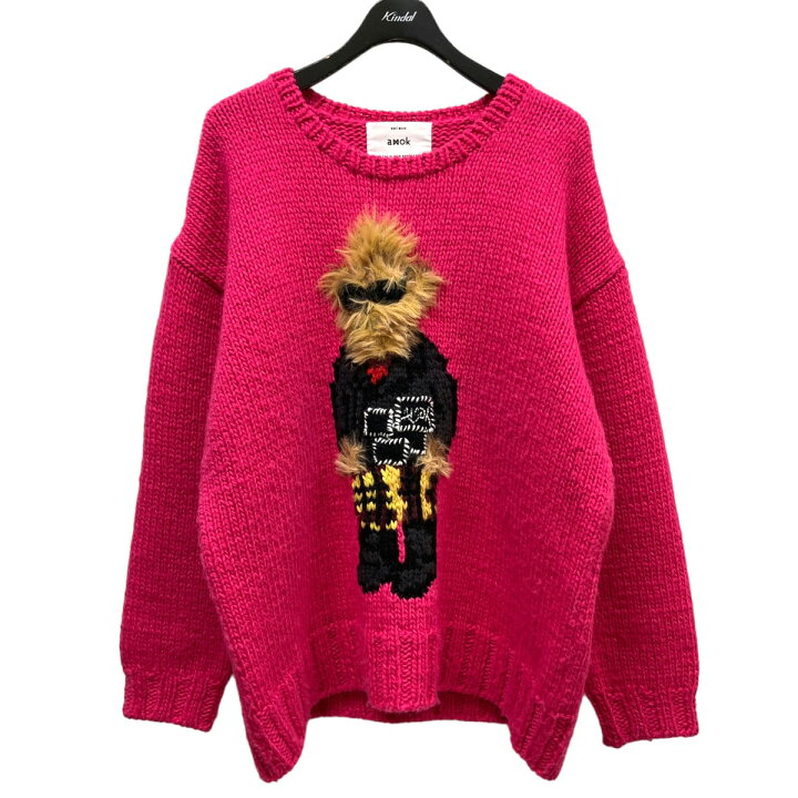 楽天市場】【中古】amok「BEAR KNIT」刺しゅうニット 232031-A 