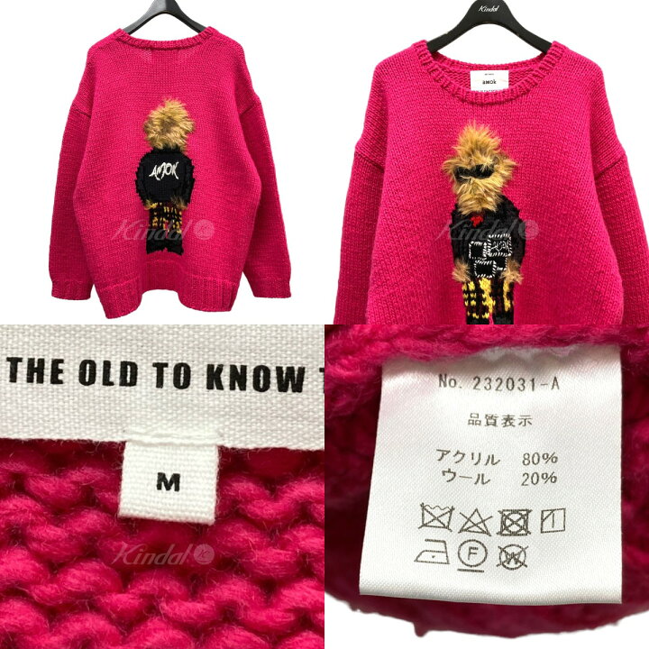 楽天市場】【中古】amok「BEAR KNIT」刺しゅうニット 232031-A 