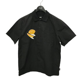 【中古】Stussy　DRAGON COCKTAIL SHIRT ドラゴンコックテールシャツ 1110056 ブラック サイズ：S 【230324】（ステューシー）