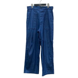 【中古】HYKE　21AW ｢DENIM BAKER PANTS｣デニムベイカーパンツ インディゴ サイズ：5 【240324】（ハイク）