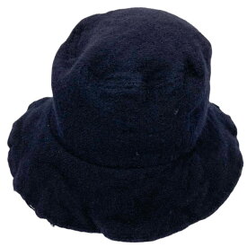 【中古】COMME des GARCONS SHIRT　23AW Wool Nylon Tweed Garment Milled Hat製品染めウール縮絨 ネイビー サイズ：Free 【240324】（コムデギャルソンシャツ）