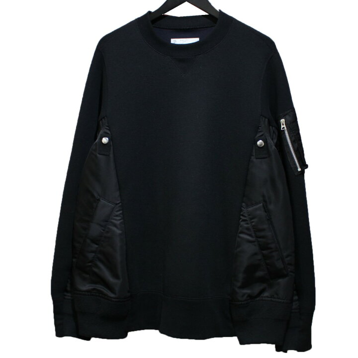 楽天市場】【中古】sacai 24SS Sponge Sweat x Nylon Twill Pullover 