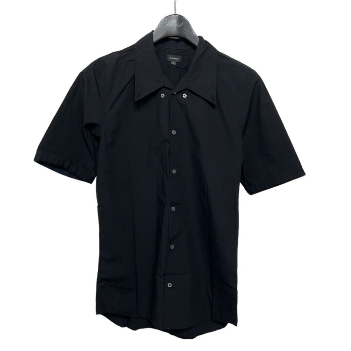 楽天市場】【中古】JIL SANDER ボタンダウン半袖シャツ ブラック 